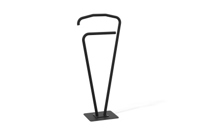 Вешалка напольная для одежды с плечиками (черный муар)