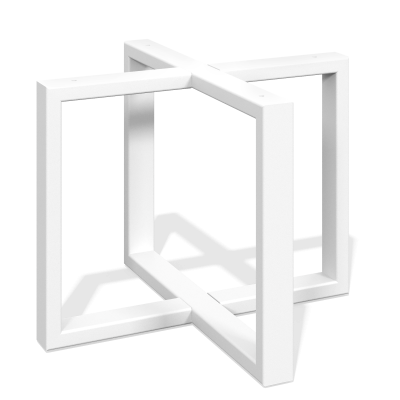 Подстолье (Журнальный столик круглый металлический на четырёх ножках Копенгаген) (белый муар)