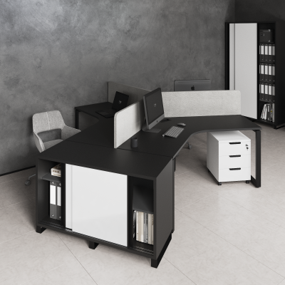 Тумба низкая 450x1230x750 (раздвижные двери)