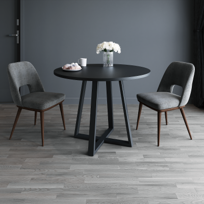 Стол обеденный на металлокаркасе на четырёх ножках Рим (профиль 60х30мм)