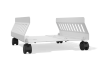 Тележка для системного блока на колесиках (белый муар)